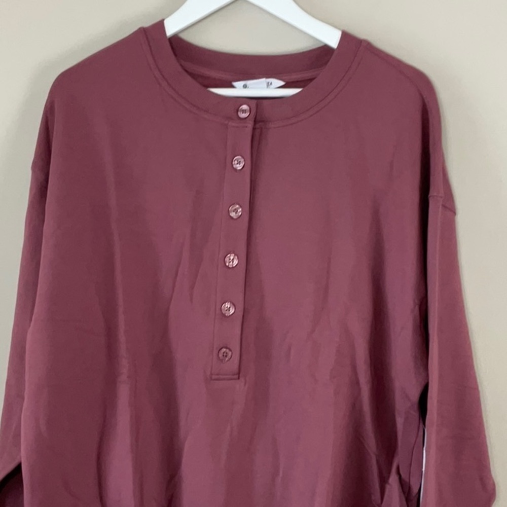 Athleta Balance Henley Sweatshirt - Picture 2 of 7